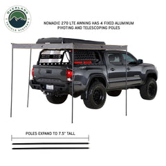 Overland Vehicle Systems Freestanding Batwing Style Nomadic 270 LTE Degree Awning