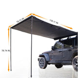 NaturNest 90 Degree Straight Pull Awning — Feature shot: full product studio shot