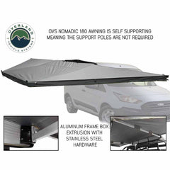 OVS 180 Free Standing Awning for High Roofline Sprinter Transit & Cargo Vans
