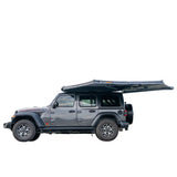 NaturNest 270 Car Awning — Feature shot: rear view of deployed awning