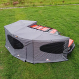 NaturNest Wall Room for 270 Car Awning Plus — Feature shot: full standing-height room at 86.6 inches tall