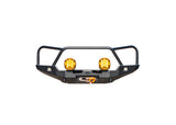 Backwoods Adventure Mods Hi-Lite Bull Bar (2016–2023 Tacoma) — Feature shot: full bumper with triple-hoop bull bar and black powder coat