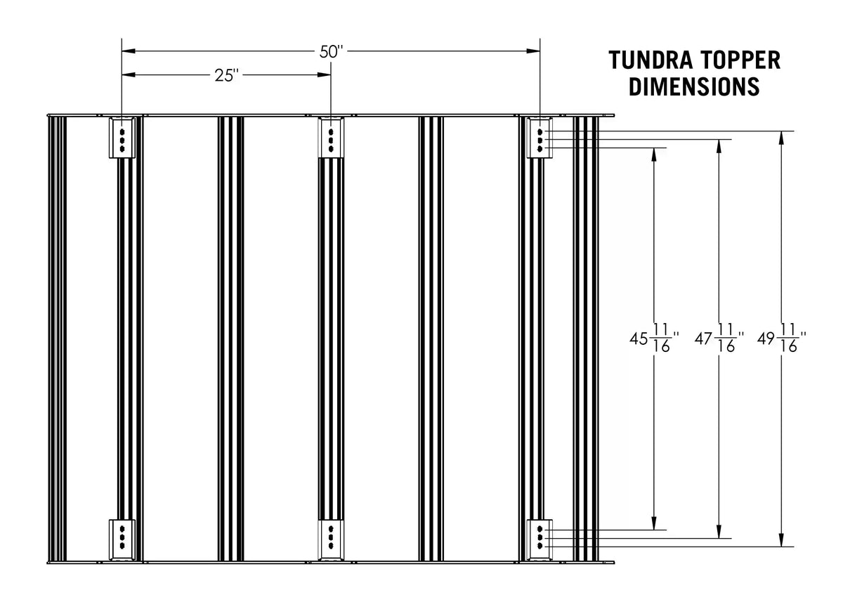 53.75 × 68 in deck