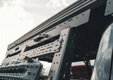Backwoods Adventure Mods DRIFTR Bed Rack Topper (2007–2027 Tundra) — Feature shot: front view of the topper on the bed rack