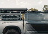 Backwoods Adventure Mods DRIFTR Roof Rack (2022–2027 Tundra) — Lifestyle shot: Tundra with the roof rack and a bed rack