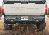 Backwoods Adventure Mods Rear Bumper (2022–2027 Tundra) — Lifestyle shot: white Tundra fitted with the rear bumper