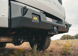 Backwoods Adventure Mods Rear Bumper (2022–2027 Tundra) — Feature shot: flush-mount lights installed in the bumper face