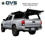 OVS Expedition PRO (2016–2023 Tacoma) — Feature shot: three-quarter view with the wing doors open