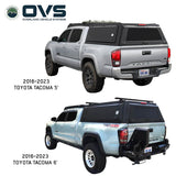 OVS Expedition PRO (2016–2023 Tacoma) — Feature shot: cap line-up across truck applications