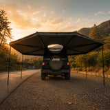 NaturNest 360 Degree Car Awning — Feature shot: awning mounted and deployed on vehicle roof rack