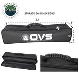 OVS 4 Piece LED Light Kit — Feature shot: storage bag dimensions