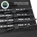 OVS 4 Piece LED Light Kit — Feature shot: Velcro straps securing the light bars in storage