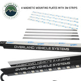 OVS 4 Piece LED Light Kit — Feature shot: magnetic mounting plates with 3M strips