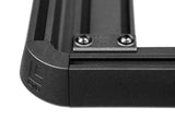 Leitner ACS ROOF INEOS Grenadier Roof Rack low profile no-drill platform rack, corner cap and extrusion detail