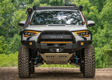 Backwoods Adventure Mods Hi-Lite Bull Bar (2010–2024 4Runner) — Feature shot: bull bar bumper installed on a 5th gen 4Runner front end