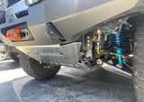 Backwoods Adventure Mods Connector Skid Plate (2010–2024 4Runner) — Feature shot: front edge of the installed connector skid