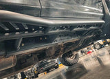 Backwoods Adventure Mods Rock Sliders (2010–2024 4Runner) — Feature shot: bolt-on frame install up close