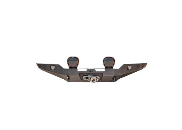 Backwoods Adventure Mods Hi-Lite No Bull Bar (2010–2024 4Runner) — Feature shot: full bumper without a bull bar in black powder coat