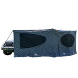 NaturNest 270 Awning Plus — Feature shot: zipper and velcro connection point detail