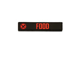GearBAG PVC Patches — Feature shot: Food patch, Velcro-backed PVC