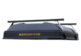 Roofnest Condor 2 XXL Air — Feature shot: optional 6-channel crossbars mounted on the closed shell, rated for 150 lb of cargo