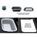 OVS Camp Cargo Box Kitchen with Slide-Out Sink & Work Station — Feature shot: collapsible sink