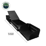 OVS Cargo Box Kitchen with Slide-Out Storage & Cooking Area — Feature shot: dimensions diagram