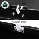 OVS Cargo Box Kitchen with Slide-Out Storage & Cooking Area — Feature shot: latch clip
