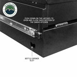 OVS Cargo Box Kitchen with Slide-Out Storage & Cooking Area — Feature shot: latch push tab