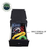 OVS Cargo Box with Slide-Out Drawer & Work Station — Feature shot: packed with gear