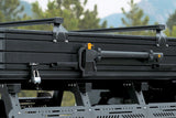 Roofnest Condor Overland 2 Air — Feature shot: optional 6-channel crossbars mounted on the aluminum shell