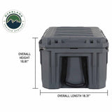 OVS D.B.S. 95 QT Dry Box – Dark Grey — Feature shot: exterior dimensions, side