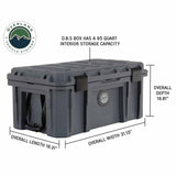 OVS D.B.S. 95 QT Dry Box – Dark Grey — Feature shot: exterior dimensions