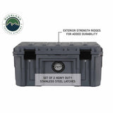 OVS D.B.S. 95 QT Dry Box – Dark Grey — Feature shot: strength ridges and latches