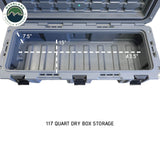 OVS D.B.S. 117 QT Dry Box – Dark Grey — Feature shot: dimensions diagram
