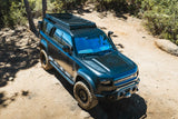 Leitner ACS ROOF Land Rover Defender 110 Roof Rack low profile no-drill platform rack, installed view 3