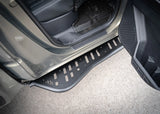 Backwoods Adventure Mods Rock Sliders (2024–2027 Tacoma) — Feature shot: step plate below the rear door