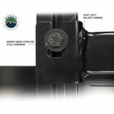 OVS Discovery Bed Rack – Mid-Size Truck Short Bed — Feature shot: stainless hardware close-up