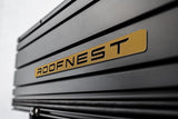 Roofnest Condor Overland 2 XL Air — Feature shot: close-up of the stamped aluminum shell and Roofnest badge