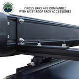 OVS Expedition Truck Cap Crossbars – 51.25 in — Feature shot: with an accessory bracket