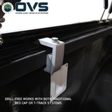 OVS Explorer Soft Shell (2015–2027 F-150) — Feature shot: no-drill bed rail clamp