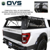 OVS Explorer Soft Shell (2015–2027 F-150) — Feature shot: three-quarter view with the windows open