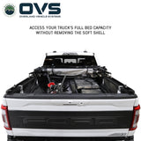 OVS Explorer Soft Shell (2015–2027 F-150) — Feature shot: rear panel rolled up
