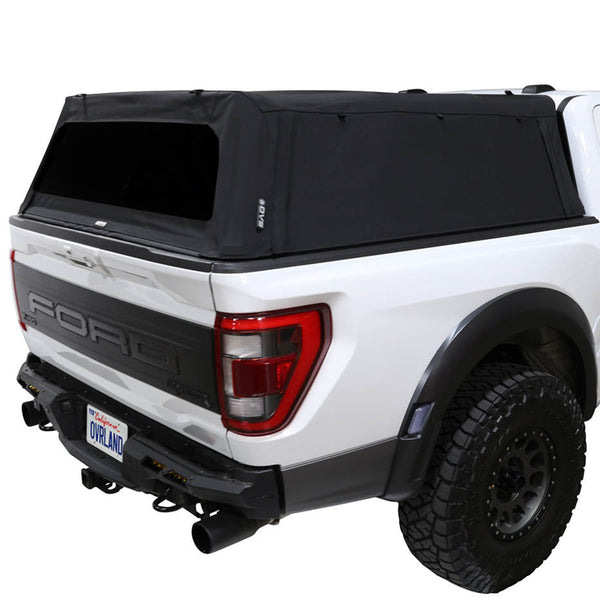 OVS Explorer Soft Shell (2015–2027 F-150) — Feature shot: three-quarter rear view