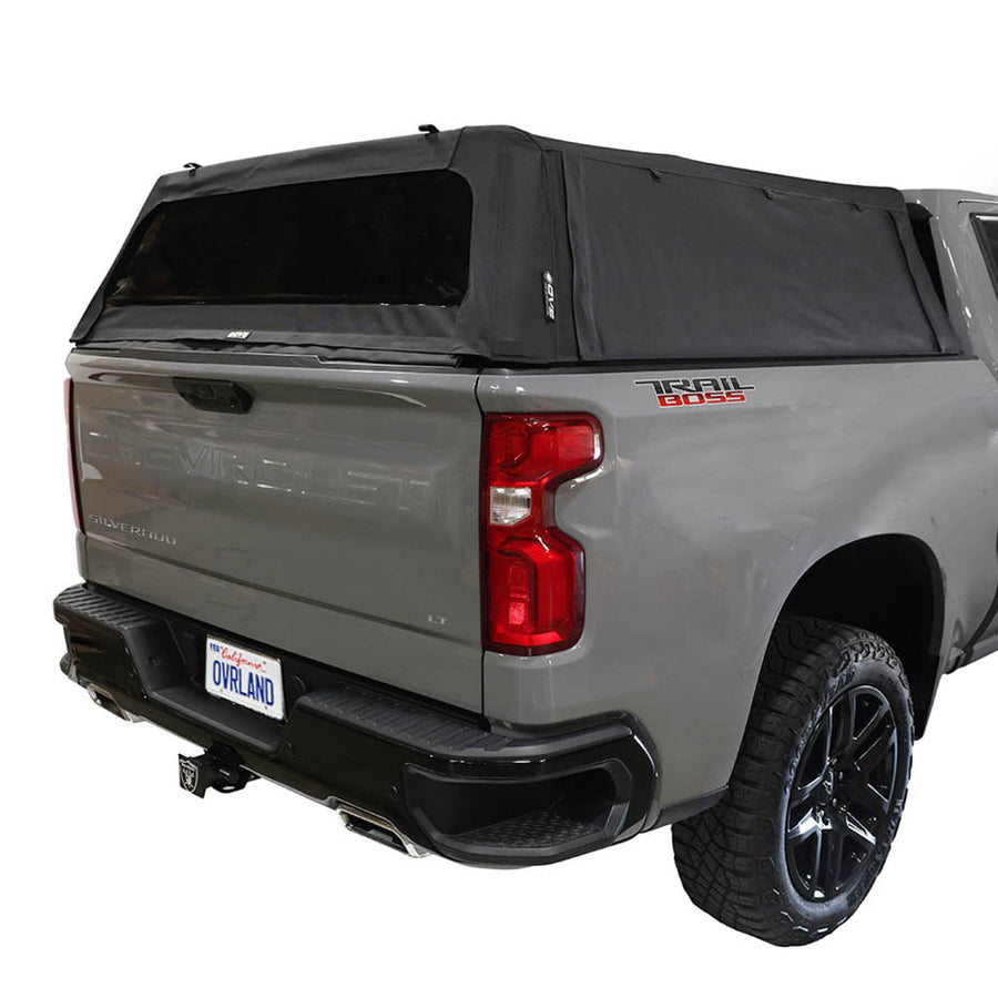 OVS Explorer Soft Shell (2019–2027 Silverado/Sierra 1500) — Feature shot: three-quarter rear view