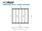 Leitner ACS ROOF Ford F-250 & F-350 Super Duty Roof Rack low profile no-drill platform rack, installed view 10