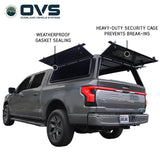 OVS Expedition PRO (2021–2027 F-150) — Feature shot: three-quarter view with the wing doors open