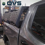 OVS Ruff Rax Bed Rack – 2014–2018 Chevy Silverado / GMC Sierra 1500 5.7 ft — Feature shot: three-quarter view