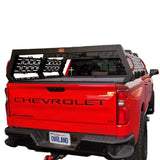 OVS Ruff Rax Bed Rack – 2019–2027 Chevy Silverado / GMC Sierra 1500 5.7 ft — Feature shot: three-quarter view