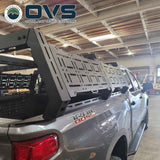 OVS Ruff Rax Bed Rack – 2019–2027 Chevy Silverado / GMC Sierra 1500 5.7 ft — Feature shot: three-quarter view